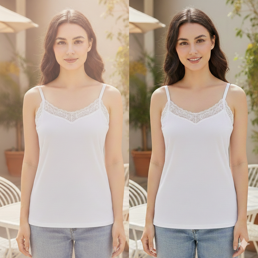 Everyday Comfort Women’s Camisole – Soft Stretch Basic (Black,Skin & White)