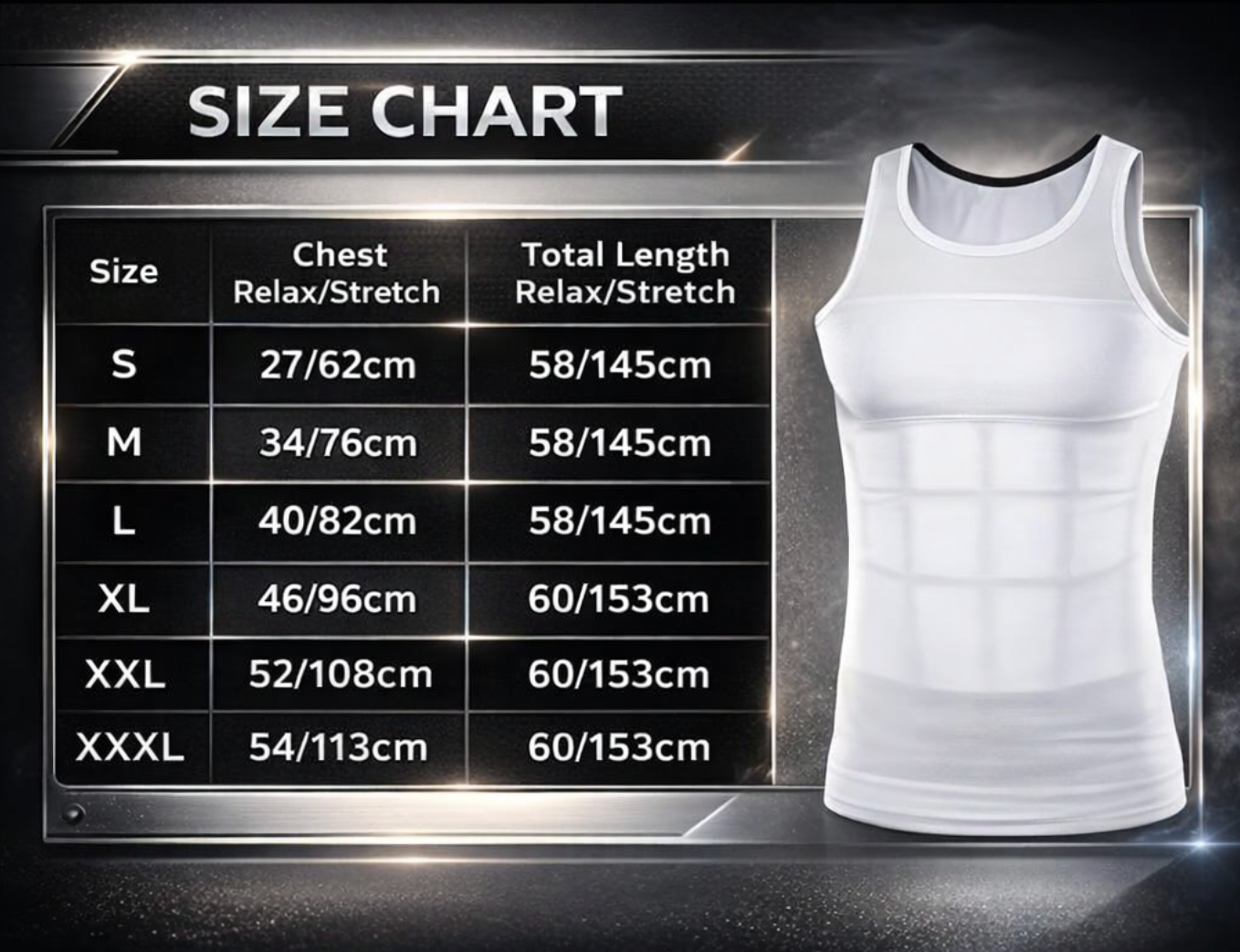 ClickNBuy™ Premium Upper Body Shaper For Men – Slimming Vest | Chest, Back & Waist Body Shaper