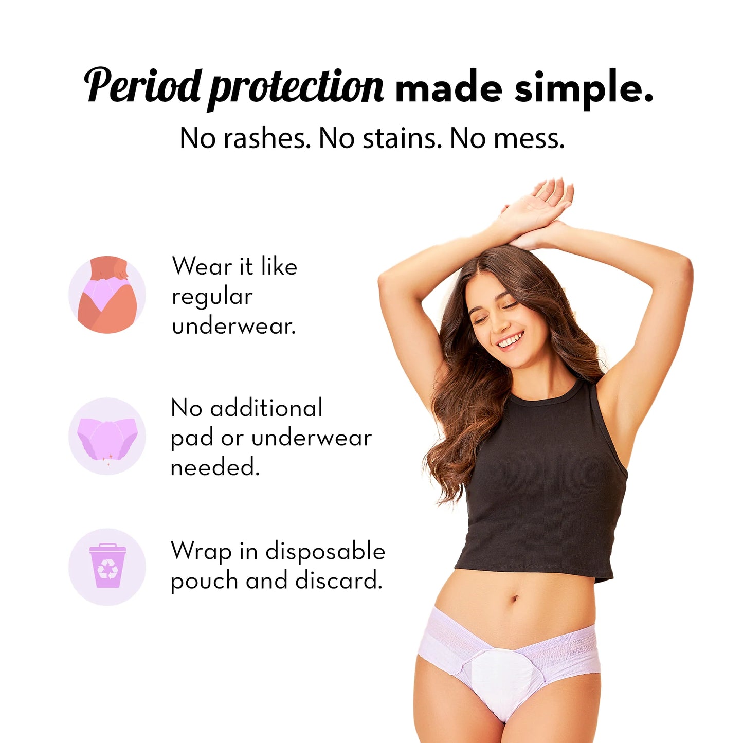 Disposable Period Panties – Leakproof Protection | Pack of 7